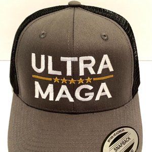 ULTRA MAGA - Let's Go Brandon - FJB - Trucker Snapback Style Hat Ball Cap